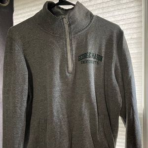 college sweatshirt quarter zip